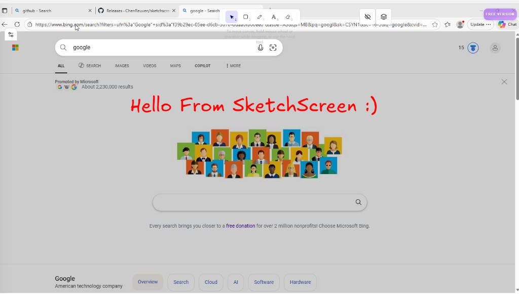 SketchScreen setup destination folder step